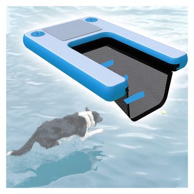 Inflatable Dog Ramp, 150 x 100 cm, Non-Slip EVA Floating Dock Ramp