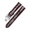 CWZZWS Leather Watch Band Compatible with Tissot Le Locle T41 T006 PRC200, Brown/Gold Clasp, 19 mm view 1