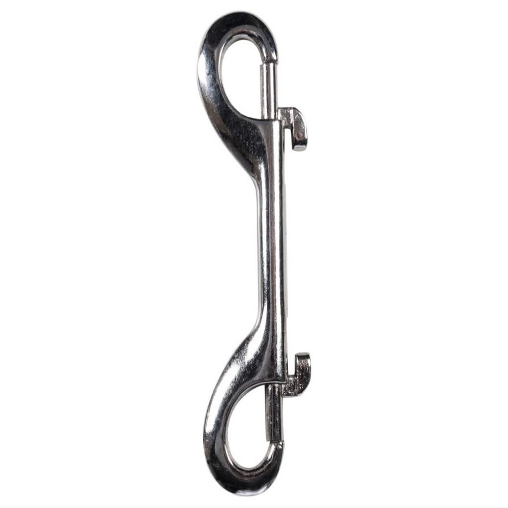 HKM Unisex-Adult Double Snap Carabiner Hook, Silver