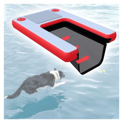 Inflatable Dog Ramp, 150 × 100 cm, Non-Slip EVA Floating Dock Ramp