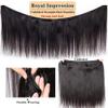 Daily Use 18–40 Inch Bone-Straight Brazilian Remy Human Hair Bundles for Parties (38 38 38) view 3