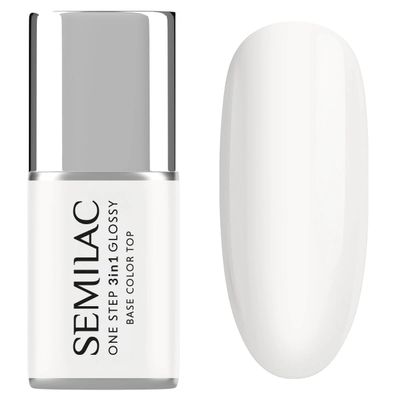 Semilac One Step 3-in-1 S251 Coconut Cream Coconut White 7 ml Gel Polish