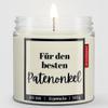 JUNIWORDS Scented Candle for the Best Godfather, 300 g Soy Wax, Approx. 100-Hour Burn Time, Cotton Wick, Handmade in Germany, Gift Idea - Unscented view 1