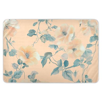 Rustic Floral Extra-Large Reusable Absorbent Non-Slip Potty Training Mat, 132.1 x 86.4 cm