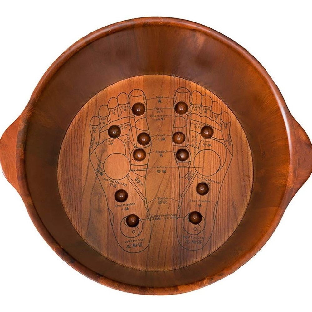 Wooden Foot Bath Basin for Adults
