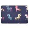 Cartoon Unicorn Waterproof Reusable Potty Training Bed Pad, Navy Blue, Extra Large, 132.1 x 86.4 cm (L x W) view 1