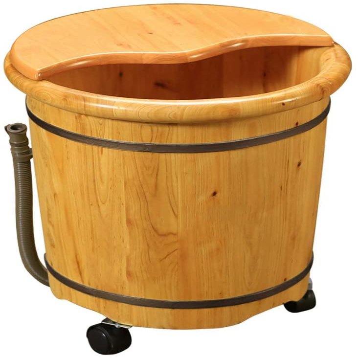 Wooden Foot Bath Basin, Deep Spa Bath, Household Wooden Barrel, Spa Bucket, Washbasin