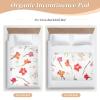 Chic Flowers White Extra-Large Reusable Toddler Mattress Pads, Machine Washable, 132.1 x 86.4 cm view 4