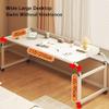 Height-Adjustable Overbed Table, Folding Desk, Black view 2