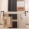Height-Adjustable Overbed Table, Folding Desk, Black view 3