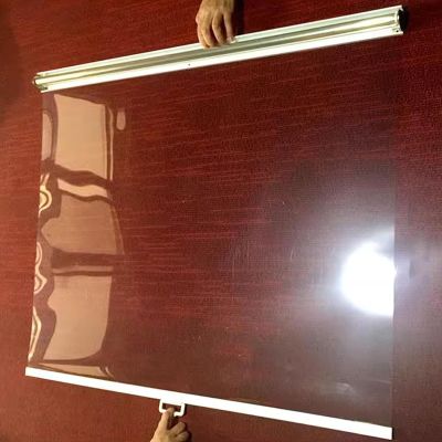 Transparent Roll-Up Curtain, 150 x 160 cm