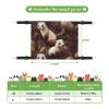 KKLWEGU Furry Cat Hammock for Summer, Breathable Hanging Bed view 3