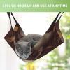 KKLWEGU Furry Cat Hammock for Summer, Breathable Hanging Bed view 4