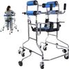 Portable Adult Walker, Adjustable Rehabilitation Frame with 8 Wheels view 1