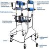 Portable Adult Walker, Adjustable Rehabilitation Frame with 8 Wheels view 2