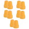 VALICLUD 5 Sets Anti-Slip Rubber Replacement Tips for Trekking Poles and Walking Sticks, Yellow, 2 Pieces × 5 view 1