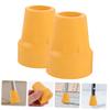 VALICLUD 5 Sets Anti-Slip Rubber Replacement Tips for Trekking Poles and Walking Sticks, Yellow, 2 Pieces × 5 view 3