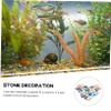ifundom Heart-Shaped Glass Aquarium Stone Ornament view 3