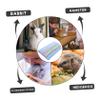 Abaodam 5-Pack Absorbent Hamster Towels, Polyester, Soft, Breathable and Washable, 35 x 75 cm, for Small Animals view 3