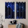 Galaxy Space Blackout Curtains for Kids' Room, 117 x 138 cm, 2 Panels view 1