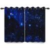 Galaxy Space Blackout Curtains for Kids' Room, 117 x 138 cm, 2 Panels view 3