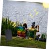 UPKOCH 2er-Set tragbare Solar-Sauerstoffpumpen für Aquarium und Teich, ABS, Schwarz view 4
