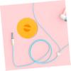 Compact Yellow PP Data Cable Box with Headphone Holder view 4