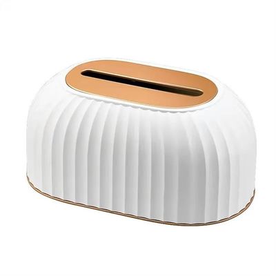 FBANULPEX Tissue Box, Tissue Dispenser, Facial Tissue Holder, Toilet Paper Dispenser, Table Napkin Holder, Car, Multicolor (White)