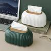 FBANULPEX Tissue Box, Tissue Dispenser, Facial Tissue Holder, Toilet Paper Dispenser, Table Napkin Holder, Car, Multicolor (White) view 2