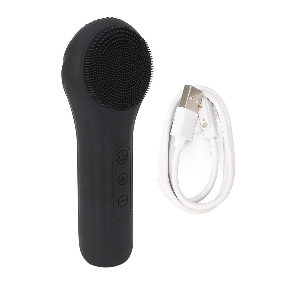 Dual-Sided Facial Cleansing Device with Heat Compression
