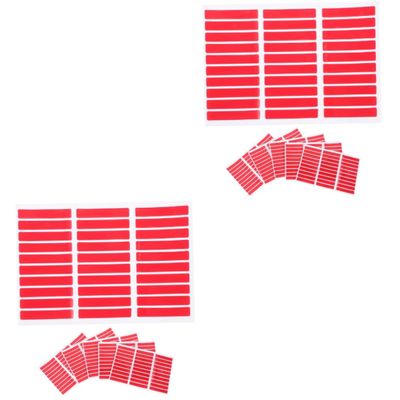 OATIPHO 2 Sets Crystal Nail Adhesive Strips, Red, 5 Sheets x 2