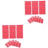 OATIPHO 2 Sets Crystal Nail Adhesive Strips, Red, 5 Sheets x 2 view 1