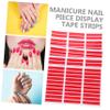 OATIPHO 2 Sets Crystal Nail Adhesive Strips, Red, 5 Sheets x 2 view 2