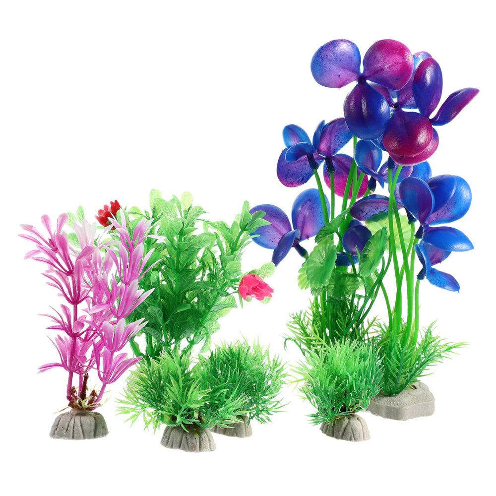 MAGICLULU 6-Piece Replaceable Artificial Plants for Aquariums