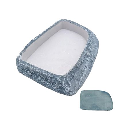 Snake Water Bowl Corner Resin Feeding Dish