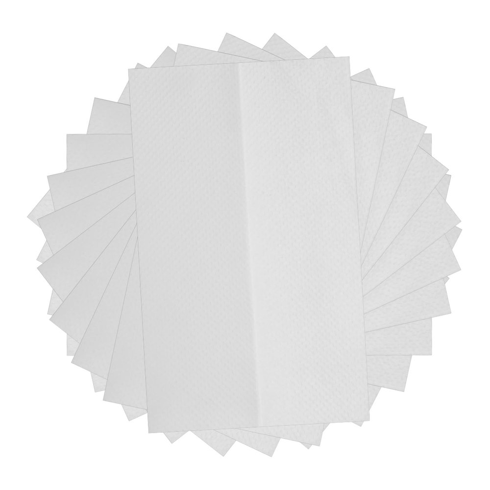 Tri-Fold Disposable Paper Guest Towels, 200 Count, White