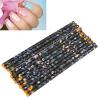 12-Piece Nail Dotting Wax Pen Set, Self-Adhesive Rhinestone Picker, Yellow view 4