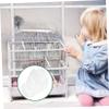 BESTonZON Plastic Hanging Bird Bath for Cages view 3