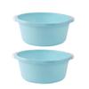 VICASKY 2-Piece Plastic Basins for Bathroom and Kitchen, Non-Slip, Multifunctional, Transparent, Large Capacity view 1