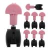 Casters for Cat Crates, 8-Piece Set, ABS and Iron, Pink view 1