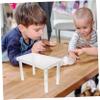 Hamster Platform Crystal Stand with Four Legs, Removable Plastic view 2