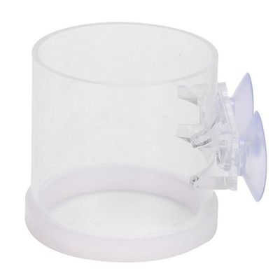 Transparent Acrylic Fish Food Feeder with Suction Cup