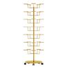 Rotating Hat and Wig Stand with Wheels view 1