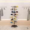Rotating Hat and Wig Stand with Wheels view 4