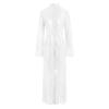 Women's Long Transparent Lace Kimono Robe view 1