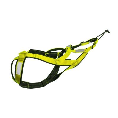 Waterproof Reflective Dog Sled Harness, X-Back, Green, XL