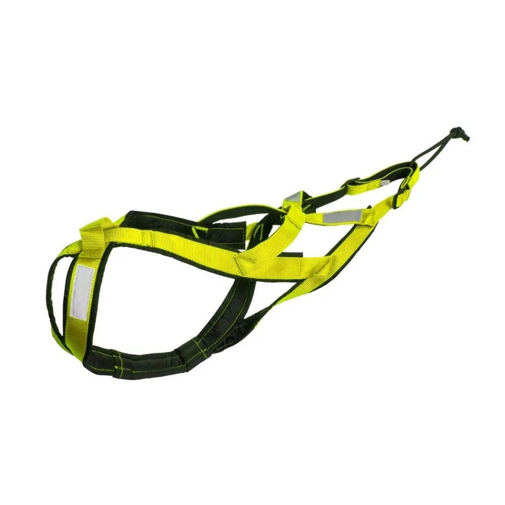 Waterproof Reflective Dog Sled Harness, X-Back, Green, XL