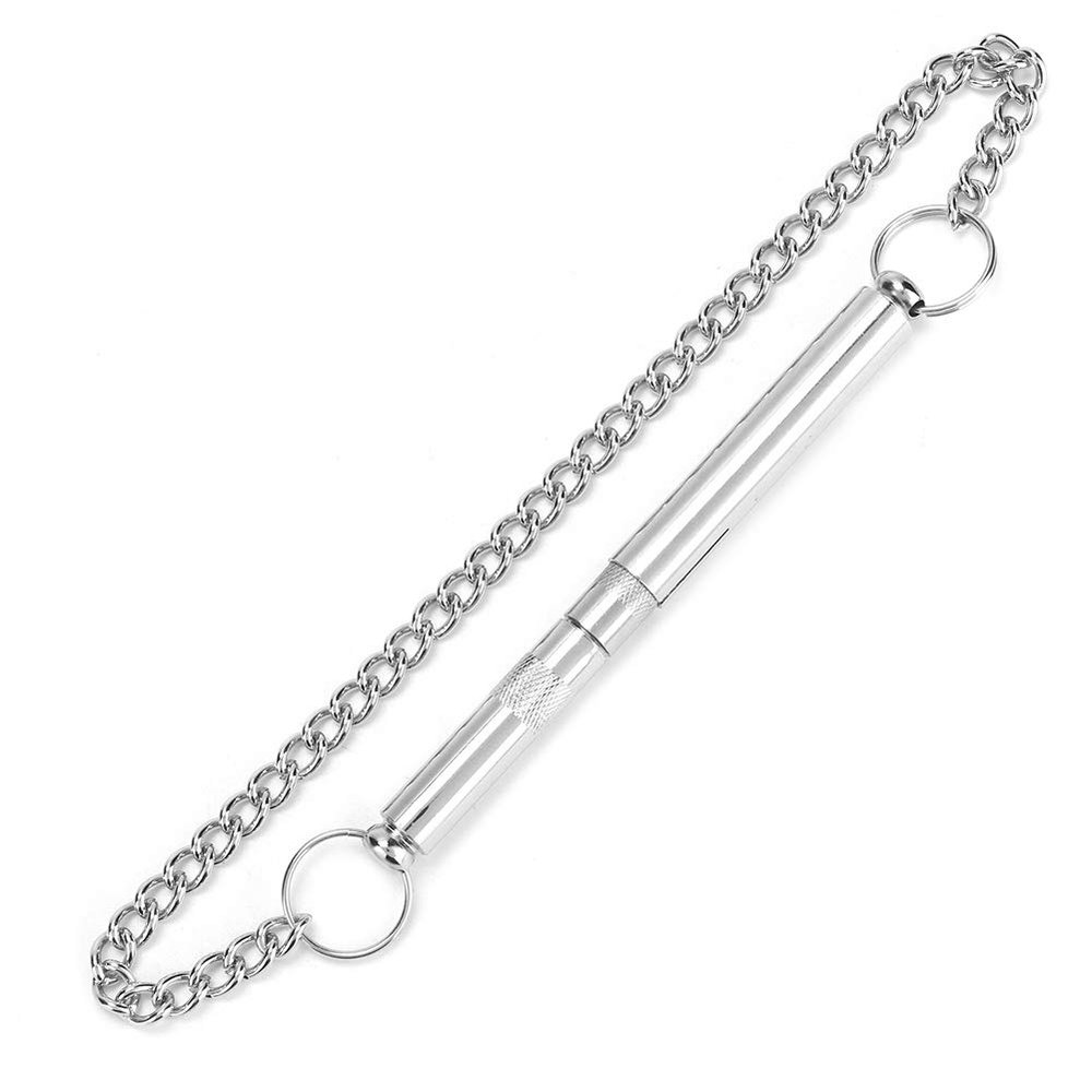 Dog Training Whistle, Solid Metal, Adjustable Tone with Keychain, Bark Control