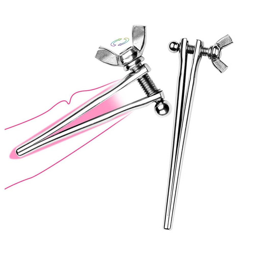 Male Stainless Steel Hollow Urethral Sounding Rod Dilator, Smooth Stretcher for Easy Urination, D05DE (8 mm)