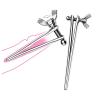 Male Stainless Steel Hollow Urethral Sounding Rod Dilator, Smooth Stretcher for Easy Urination, D05DE (8 mm) view 1